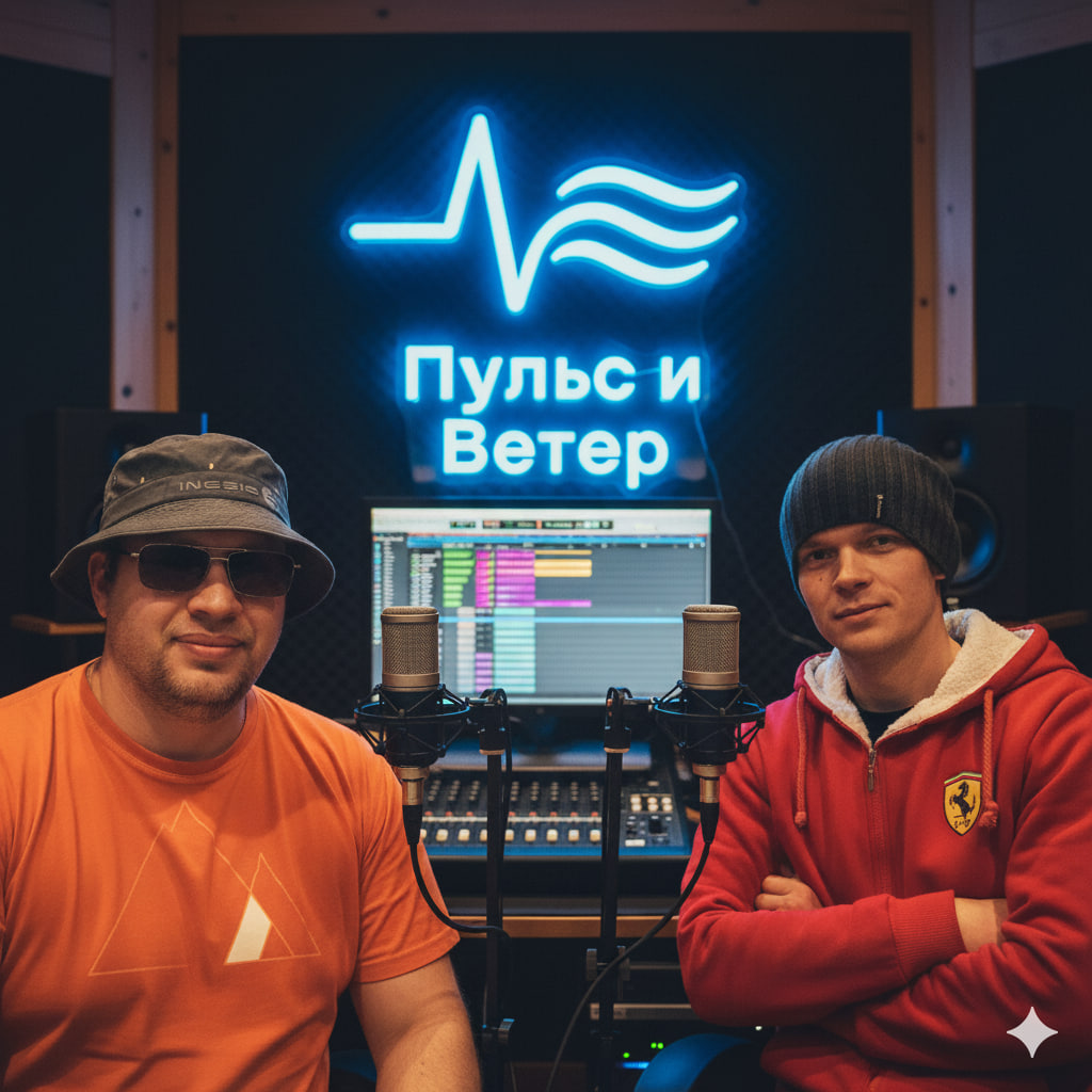 Василий Касьяненко и Станислав Окульский в студии Пульс и Ветер